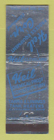Matchbook Cover - Heil Process Equipment Cleveland OH Tank Heaters Liners