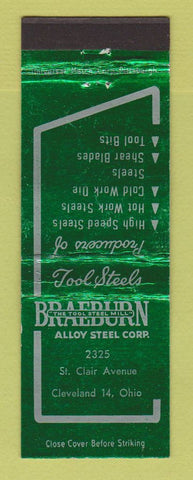 Matchbook Cover - Braeburn Alloy Steel Corp Cleveland OH
