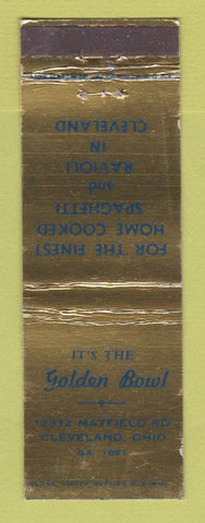 Matchbook Cover - Golden Bowl Restaurant Cleveland OH WEAR