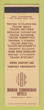 Matchbook Cover - Ingram Cunningham Hotels Nashville TN