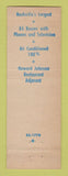 Matchbook Cover - Alamo Plaza Courts Nashville TN