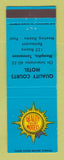 Matchbook Cover - Quality Courts Motel Memphis TN