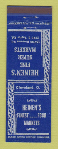 Matchbook Cover - Heinen's Grocery Cleveland OH