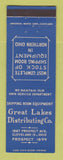 Matchbook Cover - Great Lakes Shipping Room Equipment Cleveland OH