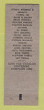 Matchbook Cover - Great Lakes Shipping Room Equipment Cleveland OH