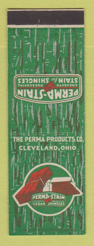 Matchbook Cover - Perma Stain Cedar Shingles Cleveland OH