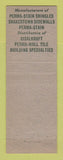 Matchbook Cover - Perma Stain Cedar Shingles Cleveland OH