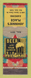 Matchbook Cover - Johnnie's Place Restuarant San Jose CA WEAR