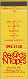Matchbook Cover - Records'N Tapes Albuquerque NM