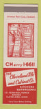 Matchbook Cover - Cleveland Tile and Cabinet Company OH