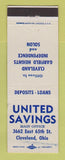 Matchbook Cover - United Savings Cleveland OH WEAR