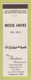 Matchbook Cover - The Tartan Restaurant Summerside PEI PE WEAR