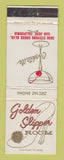 Matchbook Cover - Golden Slipper Room San Jose CA WEAR