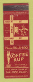 Matchbook Cover - Koffee Kup San Jose CA WEAR