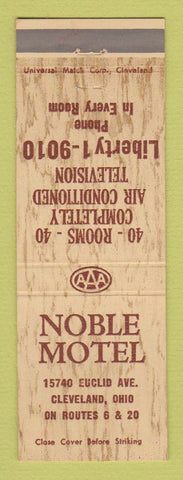 Matchbook Cover - Noble Motel Cleveland OH