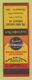 Matchbook Cover - Ohio Sanitary Specialty Cleveland OH Burnham Radiant Heat
