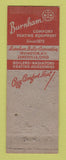 Matchbook Cover - Ohio Sanitary Specialty Cleveland OH Burnham Radiant Heat