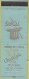 Matchbook Cover - Dyerly's Fine Cleaning Orange CA Top Hat