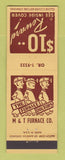 Matchbook Cover - M&T Furnace Cleveland OH