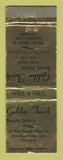 Matchbook Cover - Golden Touch Beauty Salon Hollister San Jose CA WEAR