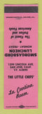 Matchbook Cover - La Cantina Room San Jose CA SAMPLE WEAR