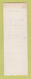 Matchbook Cover - La Cantina Room San Jose CA SAMPLE WEAR