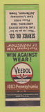 Matchbook Cover - Veedol oil gas Service Jefferson IA Armstrong Tires