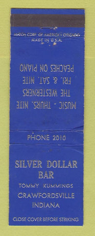 Matchbook Cover - Silver Dollar Bar Crawfordsville IN WEAR