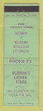 Matchbook Cover - Herman's Liquor Store Ottawa IN WEAR
