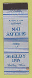 Matchbook Cover - Shelby Inn Shelby OH low phone # WEAR