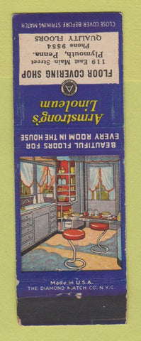 Matchbook Cover - Armstrong Linoleum Plymouth PA WEAR