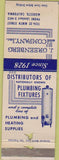 Matchbook Cover - Greenberg Plumbing Supplies Modesto CA