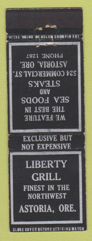 Matchbook Cover - Liberty Grill Astoria OR WEAR