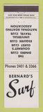 Matchbook Cover - Bernard's Surf Coca Beach FL