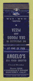 Matchbook Cover - Angelo's Seafood Grotto Monterey CA WEAR