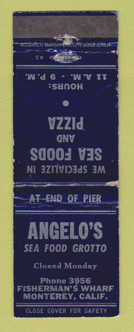 Matchbook Cover - Angelo's Seafood Grotto Monterey CA WEAR