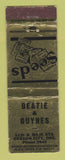 Matchbook Cover - Beatie & Guynes Seeds Oregon City OR WEAR