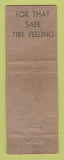 Matchbook Cover - Frederickson Tire Oklahoma City OK Firestone WORN
