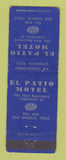 Matchbook Cover - El Patio Motel San Angelo TX WEAR