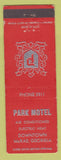 Matchbook Cover - Park Motel McRae GA