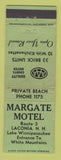 Matchbook Cover - Margate Motel Laconia NH WEAR