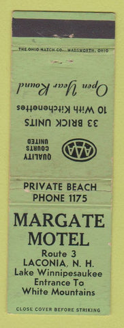Matchbook Cover - Margate Motel Laconia NH WEAR