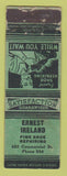 Matchbook Cover - Ernest Ireland Shoe Repair low phone # WORN