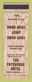 Matchbook Cover - Patchogue Hotel LI NY low phone #