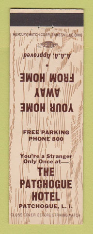 Matchbook Cover - Patchogue Hotel LI NY low phone #
