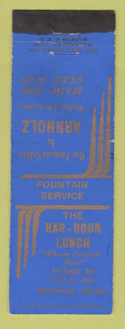 Matchbook Cover - Har Bour Lunch Winfield KS