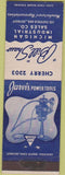 Matchbook Cover - Bill Shaw Jarvis Power Tools Detroit MI