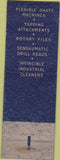 Matchbook Cover - Bill Shaw Jarvis Power Tools Detroit MI