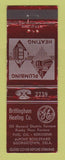 Matchbook Cover - Brittingham Heating Georgetown DE GE