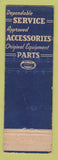 Matchbook Cover - United Service Motors Darren Charles Delco Bakersfield CA WEAR